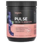 Pulse, предтренировочный напиток без стимуляторов, с голубой малиной, 444 г (0,98 фунта) — Legion Athletics