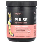 Pulse, предтренировочный напиток, черничный лимонад, 464 г (1,02 фунта) — Legion Athletics