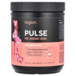 Pulse, предтренировочный напиток, розовый лимонад, 484 г (1,07 фунта) — Legion Athletics