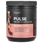 Pulse, предтренировочный напиток без стимуляторов, фруктовый пунш, 438 г (0,97 фунта) — Legion Athletics
