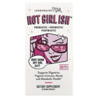 Hot Girl Ish™, пребиотик, пробиотик, постбиотик, 50 млрд КОЕ, 30 веганских капсул — Legendairy Milk