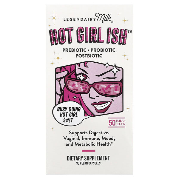 lgd41041_v_20.jpg Hot Girl Ish™, пребиотик, пробиотик, постбиотик, 50 млрд КОЕ, 30 веганских капсул — Legendairy Milk