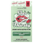 She's Thirsty®, смесь электролитов с кокосовой водой, арбуз (коробка), 18 пакетиков-стиков по 7,8 г (0,28 унции) — Legendairy Milk