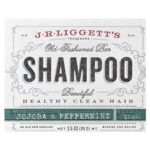 Old Fashioned, твердый шампунь, жожоба и перечная мята, 99 г (3,5 унции) — J.R. Liggett's