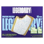 протеиновое пирожное, голубика, 10 шт. по 61 г (2,2 унции) — Legendary Foods