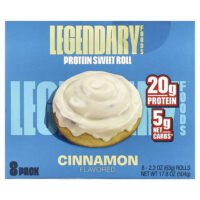 протеиновая булочка, корица, 8 шт. по 63 г (2,2 унции) — Legendary Foods