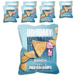 протеиновые чипсы, ранч, 7 пачек по 34 г (1,2 унции) — Legendary Foods