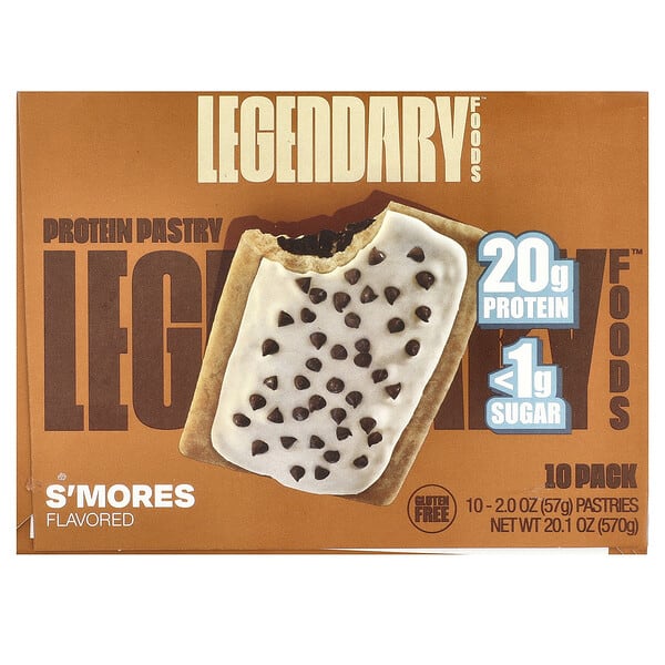 lgr97253_v_20.jpg протеиновое пирожное, смоурс, 10 шт. по 57 г (2 унции) — Legendary Foods