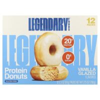 протеиновые пончики, в ванильной глазури, 12 упаковок по 65 г (2,3 унции) — Legendary Foods