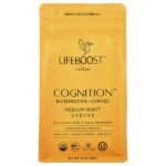 Cognition™, кофе с грибами, молотый, средней обжарки, 340 г (12 унций) — Lifeboost