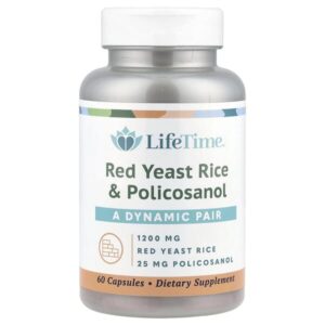 красный ферментированный рис и поликозанол, 60 капсул — LifeTime Vitamins