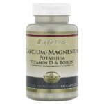 Кальций и магний, калий, витамин D и бор, 120 капсул — LifeTime Vitamins
