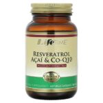 ресвератрол, асаи и коэнзим Q10, 60 вегетарианских капсул — LifeTime Vitamins