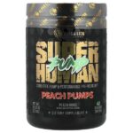 SuperHuman Pump, персиковые плоды, персиковые колечки, 378 г (13,33 унции) — ALPHA LION