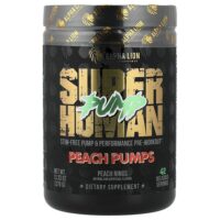 SuperHuman Pump, персиковые плоды, персиковые колечки, 378 г (13,33 унции) — ALPHA LION