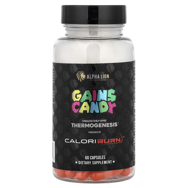 lio99219_v_24.jpg Gains Candy, CaloriBurn®, 60 капсул (40 мг в 1 капсуле) — ALPHA LION