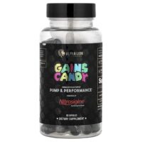 Gains Candy, Nitrosigine®, 63 капсулы (500 мг в 1 капсуле) — ALPHA LION