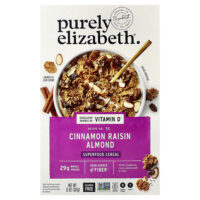 хлопья с суперфудами, корица, изюм и миндаль, 312 г (11 унций) — Purely Elizabeth