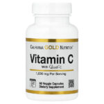 Quali®-C, витамин C, 1000 мг, 60 растительных капсул — California Gold Nutrition