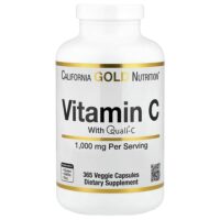 витамин C, Quali®-C, 1000 мг, 365 растительных капсул — California Gold Nutrition