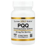 пирролохинолинхинон, 20 мг, 60 растительных капсул — California Gold Nutrition