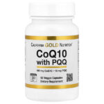 коэнзим Q10 с PQQ, 60 растительных капсул — California Gold Nutrition