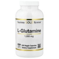 L-глютамин, 1000 мг, 240 растительных капсул — California Gold Nutrition