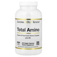 Total Amino с витамином B6 и смесью 20 аминокислот, 240 вегетарианских капсул — California Gold Nutrition