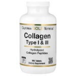 гидролизованный коллаген I и III типов, 365 таблеток — California Gold Nutrition