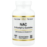 N-ацетил-L-цистеин с молибденом и селеном, 120 растительных капсул — California Gold Nutrition