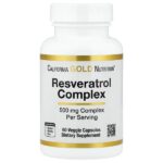 комплекс с ресвератролом, 60 растительных капсул — California Gold Nutrition