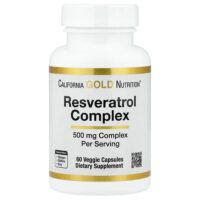комплекс с ресвератролом, 60 растительных капсул — California Gold Nutrition