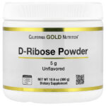 D-рибоза в порошке, без добавок, 300 г (10,6 унции) — California Gold Nutrition