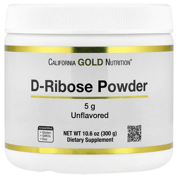 lkn01680_v_95.jpg D-рибоза в порошке, без добавок, 300 г (10,6 унции) — California Gold Nutrition