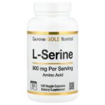 L-серин, 900 мг, 120 растительных капсул — California Gold Nutrition