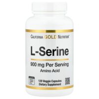 L-серин, 900 мг, 120 растительных капсул — California Gold Nutrition