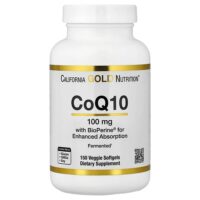 коэнзим Q10 с экстрактом чёрного перца Bioperine®, 150 вегетарианских капсул — California Gold Nutrition