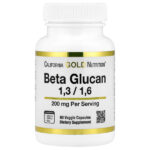 бета-глюкан 1–3, 1–6, 200 мг, 60 растительных капсул — California Gold Nutrition
