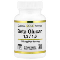 бета-глюкан 1–3, 1–6, 200 мг, 60 растительных капсул — California Gold Nutrition