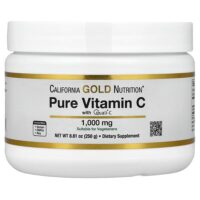 чистый витамин C, Quali®-C в порошке, 250 г (8,81 унции) — California Gold Nutrition