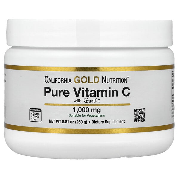 lkn01855_v_33.jpg чистый витамин C, Quali®-C в порошке, 250 г (8,81 унции) — California Gold Nutrition