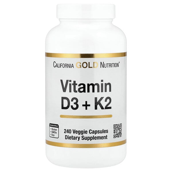 lkn02513_v_39.jpg витамины D3 и К2, 240 растительных капсул — California Gold Nutrition