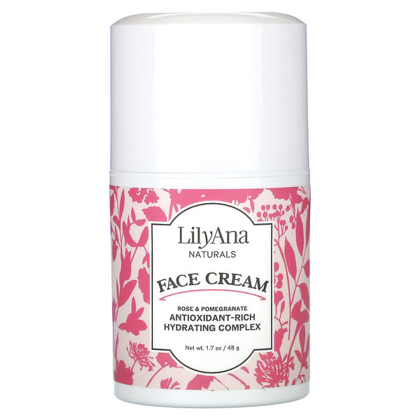 lla18398_v_10.jpg крем для лица, роза и гранат, 48 г (1,7 унции) — Lilyana Naturals