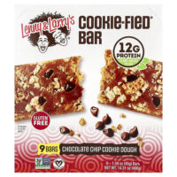 Cookie-Fied® Bar, батончик с шоколадной крошкой, 9 шт. по 45 г (1,59 унции) — Lenny & Larry's