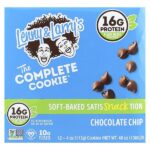 The COMPLETE Cookie, шоколадная крошка, 12 печений, 113 г (4 унции) — Lenny & Larry's