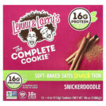 The Complete Cookie®, Snickerdoodle, 12 штук, по 113 г (4 унции) — Lenny & Larry's