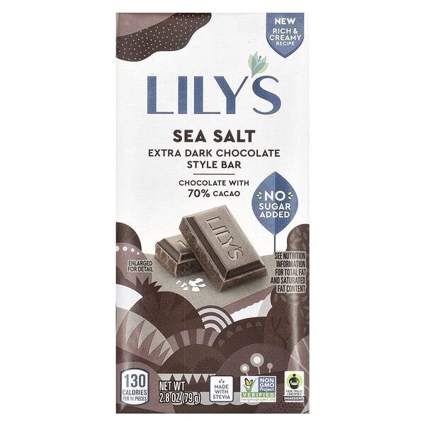 lls00359_v_14.jpg темный шоколад, с морской солью, 70% какао, 80 г (2,8 унции) — Lily's Sweets