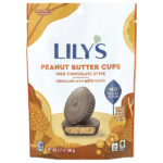 Milk Chocolate Style, чашки с арахисовой пастой, без добавления сахара, 91 г (3,2 унции) — Lily's Sweets