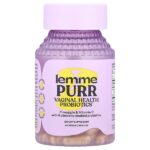 Purr, пробиотики для здоровья влагалища, 60 веганских капсул — Lemme