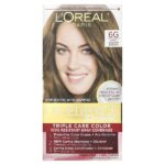 Excellence Creme, Triple Care Color, 6 г светло-золотисто-коричневого цвета, 1 нанесение — L'Oréal